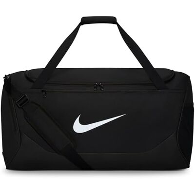 Nike Brsla L Duff-X Bolsa de Deporte Unisex para Adultos, Color Negro, Blanco, Talla única Nike Brsla L Duff-X Bolsa de Deporte Unisex para Adultos, Color Negro, Blanco, Talla única