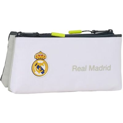 Safta Neceser pequeño Doble Real Madrid 25/26 con Dos Compartimentos para Aseo, Viaje y Uso Escolar Diario Safta Neceser pequeño Doble Real Madrid 25/26 con Dos Compartimentos para Aseo, Viaje y Uso Escolar Diario