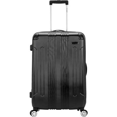 Rockland London Hardside Expandable Luggage with Spinner Wheels, Black, Checked 28 Inch Rockland London Hardside Expandable Luggage with Spinner Wheels, Black, Checked 28 Inch