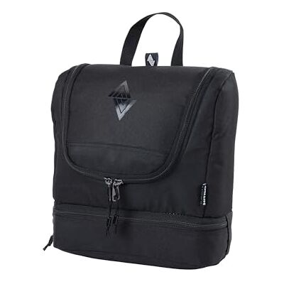 NITRO Travel Kit Bolsa de Aseo con Compartimento Inferior para Colgar, con Muchos Compartimentos de Almacenamiento, 25 x 24 x 11 cm, Negro auténtico, 25x24x11 cm, Kit de Viaje NITRO Travel Kit Bolsa de Aseo con Compartimento Inferior para Colgar, con Muchos Compartimentos de Almacenamiento, 25 x 24 x 11 cm, Negro auténtico, 25x24x11 cm, Kit de Viaje