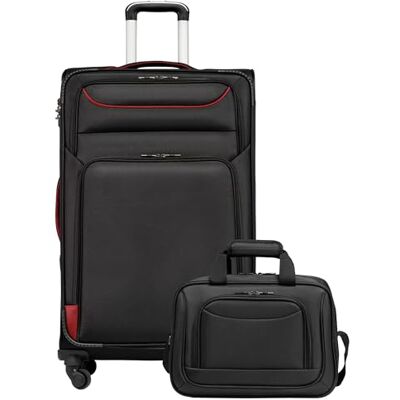 COOLIFE Maleta Grande Blanda Trolley 80cm y 1 Bolsa Bandolera Grande Maleta Blanda Viaje TSA & 4 Ruedas Spinner, ultraligera, 1200D impermeable – Vacaciones Familia, Larga Distancia COOLIFE Maleta Grande Blanda Trolley 80cm y 1 Bolsa Bandolera Grande Maleta Blanda Viaje TSA & 4 Ruedas Spinner, ultraligera, 1200D impermeable – Vacaciones Familia, Larga Distancia