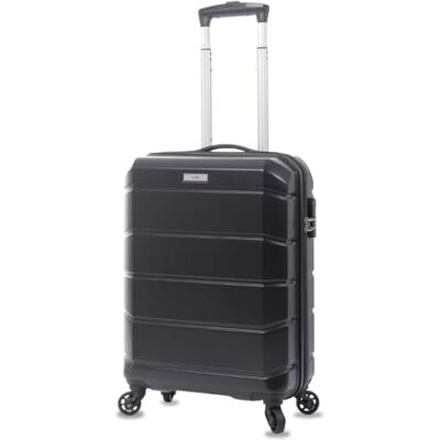 TOTTO Maleta Trolley Cabina, Modelo Rayatta, 38.5 x 57 x 20.5 cm, Capacidad 36L, Alta Resistencia a Impactos, Ruedas 360º, Manija Telescópica, Correas Internas, Candado 3 Dígitos, Color Negro TOTTO Maleta Trolley Cabina, Modelo Rayatta, 38.5 x 57 x 20.5 cm, Capacidad 36L, Alta Resistencia a Impactos, Ruedas 360º, Manija Telescópica, Correas Internas, Candado 3 Dígitos, Color Negro