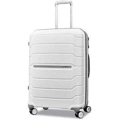 Samsonite Freeform Hardside Spinner 24, White, Checked-Medium 24-Inch, Freeform Hardside expandible con Ruedas giratorias Dobles Samsonite Freeform Hardside Spinner 24, White, Checked-Medium 24-Inch, Freeform Hardside expandible con Ruedas giratorias Dobles