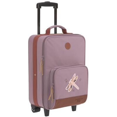Lässig Adventure Carro para niños con correas de embalaje y ruedas, 46 cm, 18 L, Dragonfly púrpura Lässig Adventure Carro para niños con correas de embalaje y ruedas, 46 cm, 18 L, Dragonfly púrpura