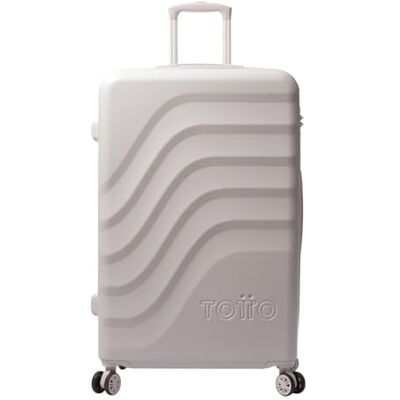 TOTTO Maleta Rígida Grande, Modelo Bazy+, 50 x 79 x 30.5 cm, Capacidad 100L, Expandible, Resistencia a Impactos, Ruedas 360º, Manija Telescópica, Correa Interna, Candado TSA, Color White Sand TOTTO Maleta Rígida Grande, Modelo Bazy+, 50 x 79 x 30.5 cm, Capacidad 100L, Expandible, Resistencia a Impactos, Ruedas 360º, Manija Telescópica, Correa Interna, Candado TSA, Color White Sand