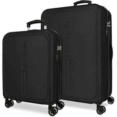 Reebok Valley Juego de Maletas Negro 55/65 cms Rígido ABS 93 L 5,65 kgs Equipaje de Mano Reebok Valley Juego de Maletas Negro 55/65 cms Rígido ABS 93 L 5,65 kgs Equipaje de Mano