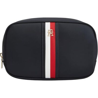 Tommy Hilfiger Women TH Icon Washbag Nylon Corp AW0AW18926 Neceser de Lavado, Color Azul (Space Blue), Talla única Tommy Hilfiger Women TH Icon Washbag Nylon Corp AW0AW18926 Neceser de Lavado, Color Azul (Space Blue), Talla única