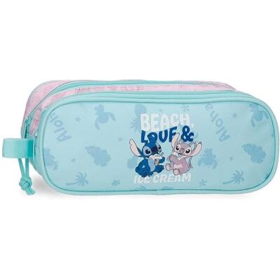 Disney Joumma Stitch Beach & Love Neceser Dos Compartimentos Turquesa Verde 23x9x7 cm Poliéster Disney Joumma Stitch Beach & Love Neceser Dos Compartimentos Turquesa Verde 23x9x7 cm Poliéster