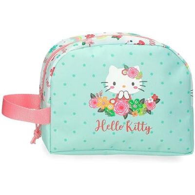 Hello Kitty Floral kitty Neceser Verde 20,5x16,5x7,5 cms Poliéster Hello Kitty Floral kitty Neceser Verde 20,5x16,5x7,5 cms Poliéster