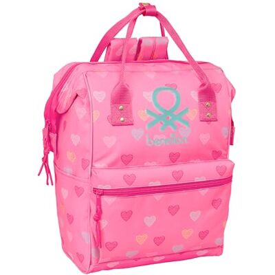 Safta BENETTON HEART Mochila Juvenil con Asas para Portátil hasta 13", para Portátil, Ideal para Jóvenes de Diferentes Edades, Cómoda y Versátil, Calidad y Resistencia, 27x19x40 cm Safta BENETTON HEART Mochila Juvenil con Asas para Portátil hasta 13", para Portátil, Ideal para Jóvenes de Diferentes Edades, Cómoda y Versátil, Calidad y Resistencia, 27x19x40 cm