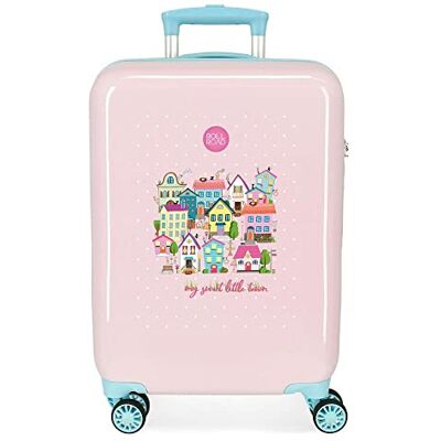 ROLL ROAD My little town Maleta de cabina Rosa 38x55x20 cms Rígida ABS Cierre de combinación lateral 34L 2 kgs 4 Ruedas dobles Equipaje de Mano ROLL ROAD My little town Maleta de cabina Rosa 38x55x20 cms Rígida ABS Cierre de combinación lateral 34L 2 kgs 4 Ruedas dobles Equipaje de Mano