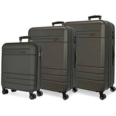 MOVOM Galaxy Juego de maletas Negro 55/68/78 cms Rígida ABS Cierre de combinación lateral 217L 11,64 kgs 4 Ruedas dobles Equipaje de Mano MOVOM Galaxy Juego de maletas Negro 55/68/78 cms Rígida ABS Cierre de combinación lateral 217L 11,64 kgs 4 Ruedas dobles Equipaje de Mano