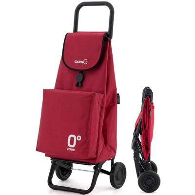 Garmol Carro de la Compra Térmico Plegable 55 litros Bolsillo Térmico Interior de 11 litros Carro de la Compra 2 Ruedas Gran Capacidad Abatible Carrito Plegable Color Rojo Garmol Carro de la Compra Térmico Plegable 55 litros Bolsillo Térmico Interior de 11 litros Carro de la Compra 2 Ruedas Gran Capacidad Abatible Carrito Plegable Color Rojo