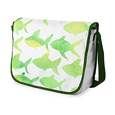 Bonamaison Bolso de mensajero con estampado digital con correa caqui para niñas y niños, regreso a la escuela, bolsas de mensajero para estudiantes, bandoleras, tamaño: 29 x 36 cm, multicolor, Bolsos Bonamaison Bolso de mensajero con estampado digital con correa caqui para niñas y niños, regreso a la escuela, bolsas de mensajero para estudiantes, bandoleras, tamaño: 29 x 36 cm, multicolor, Bolsos