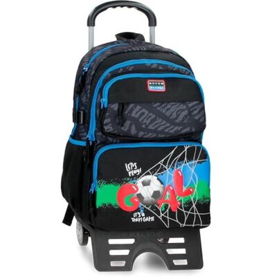 MOVOM Offside Mochila Escolar Doble Compartimento con Carro Negro 32x45x19 cm Poliéster 27,36L MOVOM Offside Mochila Escolar Doble Compartimento con Carro Negro 32x45x19 cm Poliéster 27,36L