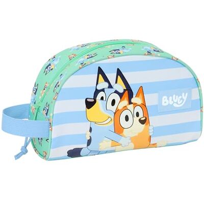Safta BLUEY Sisters Neceser Grande Niño, Neceser Infantil, Adaptable a Carro, Ideal para Niños de 5 a 14 Años, Cómodo y Versátil, Calidad y Resistencia, 26x16x9 cm Safta BLUEY Sisters Neceser Grande Niño, Neceser Infantil, Adaptable a Carro, Ideal para Niños de 5 a 14 Años, Cómodo y Versátil, Calidad y Resistencia, 26x16x9 cm