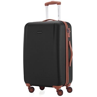 HAUPTSTADTKOFFER Wannsee Maleta rígida giratoria, Trolley, 4 rudeas, ABS extremista Ligero, TSA, 68 cm, 63 litros, Negro HAUPTSTADTKOFFER Wannsee Maleta rígida giratoria, Trolley, 4 rudeas, ABS extremista Ligero, TSA, 68 cm, 63 litros, Negro