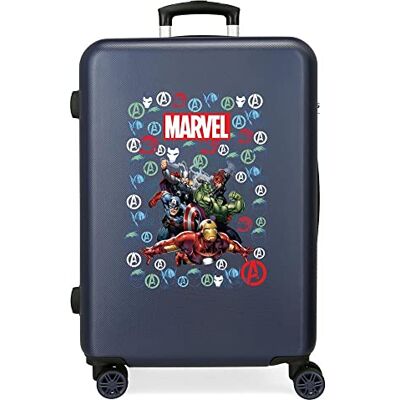 Marvel Los Vengadores Avengers Team Maleta mediana Azul 48x68x26 cms Rígida ABS Cierre de combinación lateral 70 3 kgs 4 Ruedas dobles Marvel Los Vengadores Avengers Team Maleta mediana Azul 48x68x26 cms Rígida ABS Cierre de combinación lateral 70 3 kgs 4 Ruedas dobles