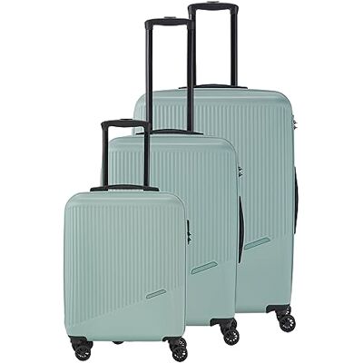 travelite Juego de maletas de 4 ruedas, 3 piezas, tamaños L/M/S, serie de equipaje BALI: carritos de carcasa dura de ABS con cierre de combinación TSA (maleta de equipaje de mano sin TSA) travelite Juego de maletas de 4 ruedas, 3 piezas, tamaños L/M/S, serie de equipaje BALI: carritos de carcasa dura de ABS con cierre de combinación TSA (maleta de equipaje de mano sin TSA)