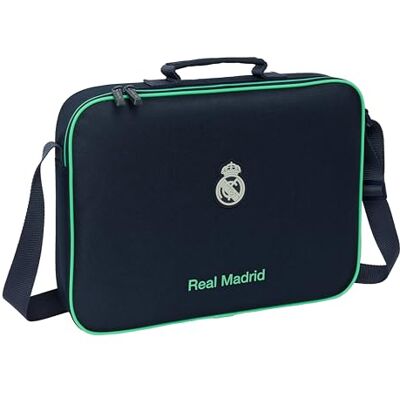Safta REAL MADRID 2ª EQUIPACIÓN 25/26 Cartera Extraescolares, Maletín Portatodo, Bandolera, Cómoda y Versátil, Calidad y Resistencia, 38x6x28 cm Safta REAL MADRID 2ª EQUIPACIÓN 25/26 Cartera Extraescolares, Maletín Portatodo, Bandolera, Cómoda y Versátil, Calidad y Resistencia, 38x6x28 cm