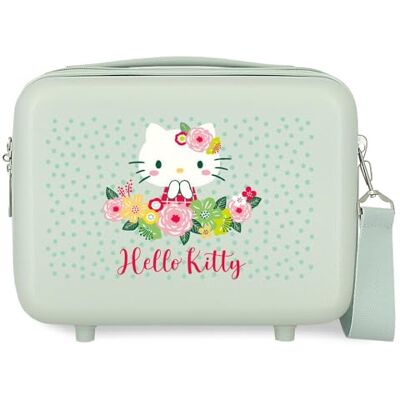 Hello Kitty Sanrio Floral Kitty Nececer Adaptable Verde 29x21x15 cms Rígido ABS 9,1L 0,8 kgs Hello Kitty Sanrio Floral Kitty Nececer Adaptable Verde 29x21x15 cms Rígido ABS 9,1L 0,8 kgs