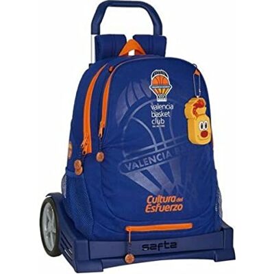 Safta Mochila Espalda Ergonómica con Carro Evolution de Valencia Basket, 320x160x440mm Safta Mochila Espalda Ergonómica con Carro Evolution de Valencia Basket, 320x160x440mm
