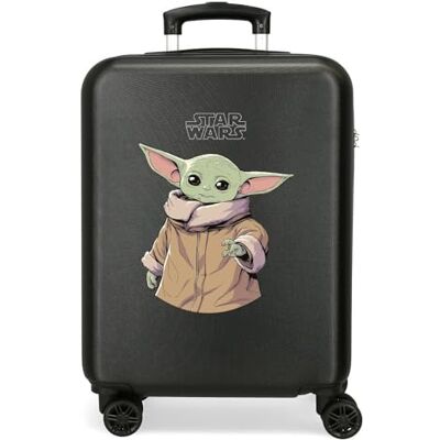 Star Wars Grogu Maleta de Cabina Rígida, Negro, 4 Ruedas Dobles Star Wars Grogu Maleta de Cabina Rígida, Negro, 4 Ruedas Dobles