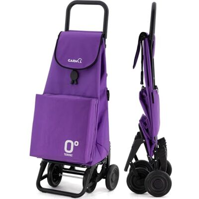 Garmol Carro de la Compra Térmico Plegable 55 Litros Bolsillo Térmico Interior de 11 Litros Carro de la Compra 4 Ruedas Gran Capacidad Carrito Compra Plegable Color Violeta Garmol Carro de la Compra Térmico Plegable 55 Litros Bolsillo Térmico Interior de 11 Litros Carro de la Compra 4 Ruedas Gran Capacidad Carrito Compra Plegable Color Violeta