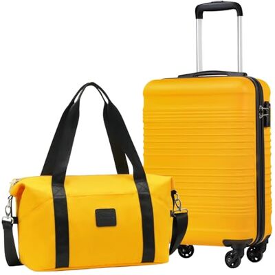 COOLIFE Ryanair Maleta Cabina 55x35x20cm + 40x25x20 Equipaje Mano EasyJet Rígida ABS, 4 ruedas dobles 360°, TSA, ligera – Ideal para personal item, viajes cortos, escapadas & city break COOLIFE Ryanair Maleta Cabina 55x35x20cm + 40x25x20 Equipaje Mano EasyJet Rígida ABS, 4 ruedas dobles 360°, TSA, ligera – Ideal para personal item, viajes cortos, escapadas & city break