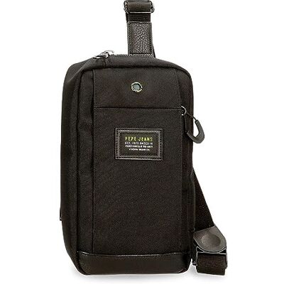 Pepe Jeans Leighton Bandolera Negro 14x25x6 cms Poliéster Pepe Jeans Leighton Bandolera Negro 14x25x6 cms Poliéster