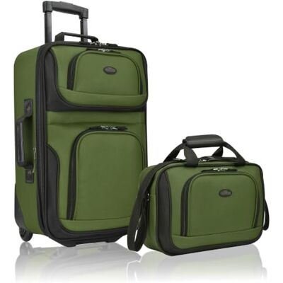 U.S. Traveler Estados Unidos. Traveler Rio Maleta de Mano Ligera, Verde, 2 Wheel Set U.S. Traveler Estados Unidos. Traveler Rio Maleta de Mano Ligera, Verde, 2 Wheel Set