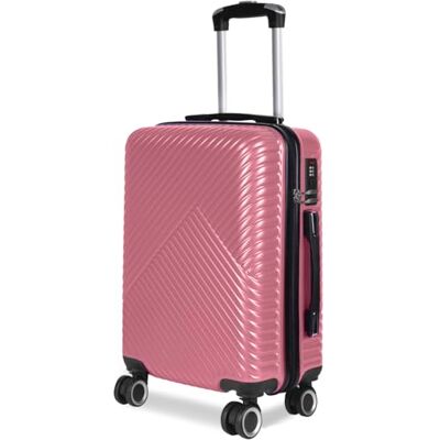 Mercury - Maleta de Viaje rígida(Pink, Mediana) Cabina, Mediana, Grande 00% ABS, Ruedas Giratorias, Prácticas y Ligeras con Cierre de Seguridad. Mercury - Maleta de Viaje rígida(Pink, Mediana) Cabina, Mediana, Grande 00% ABS, Ruedas Giratorias, Prácticas y Ligeras con Cierre de Seguridad.