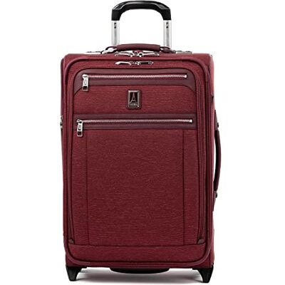 Travelpro Luggage Platinum Elite Rollaboard de Mano expandible de 22 Pulgadas con Puerto USB, Granate, Carry-On 22-Inch, Platinum Elite Softside Equipaje Vertical expandible Travelpro Luggage Platinum Elite Rollaboard de Mano expandible de 22 Pulgadas con Puerto USB, Granate, Carry-On 22-Inch, Platinum Elite Softside Equipaje Vertical expandible