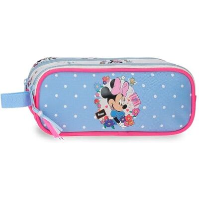 Disney Joumma Minnie Flowers Estuche Doble Azul Claro 23x9x7 cm Poliéster Disney Joumma Minnie Flowers Estuche Doble Azul Claro 23x9x7 cm Poliéster