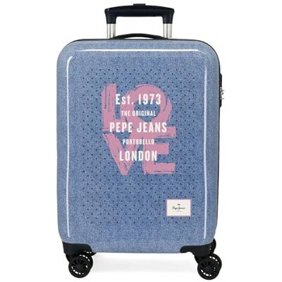 Pepe Jeans Noni Denim Maleta de Cabina Multicolor 38x55x20 cms Rígida ABS Cierre TSA 34L 2 kgs 4 Ruedas Dobles Equipaje Mano by Joumma Bags Pepe Jeans Noni Denim Maleta de Cabina Multicolor 38x55x20 cms Rígida ABS Cierre TSA 34L 2 kgs 4 Ruedas Dobles Equipaje Mano by Joumma Bags