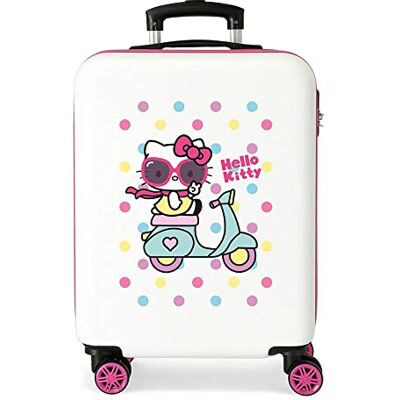 Hello Kitty Girl Gang Maleta De Cabina Rígida 55cm, Blanco Hello Kitty Girl Gang Maleta De Cabina Rígida 55cm, Blanco