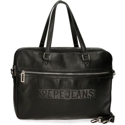 Pepe Jeans Bera Maletín para Portátil Negro 40x30x5 cms Piel sintética by Joumma Bags Pepe Jeans Bera Maletín para Portátil Negro 40x30x5 cms Piel sintética by Joumma Bags