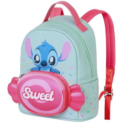 Disney Lilo y Stitch Candy-Mochila Heady Pequeña, Azul, 22 x 25 cm, Capacidad 5 L Disney Lilo y Stitch Candy-Mochila Heady Pequeña, Azul, 22 x 25 cm, Capacidad 5 L