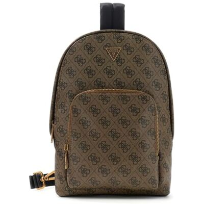 GUESS bolsa de hombro Milano Sling Bag Coffee marrón GUESS bolsa de hombro Milano Sling Bag Coffee marrón