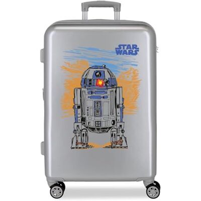 Star Wars Joumma Galaxy Maleta Mediana Plata 46x65x23 cm Rígida ABS Cierre de combinación Lateral 56L 3,1kg 4 Ruedas Dobles Equipaje de Mano Star Wars Joumma Galaxy Maleta Mediana Plata 46x65x23 cm Rígida ABS Cierre de combinación Lateral 56L 3,1kg 4 Ruedas Dobles Equipaje de Mano
