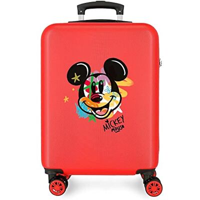 Disney Have a Good Time Mickey Street Spray Maleta de Cabina Rojo 38x55x20 cms Rígida ABS Cierre de combinación Lateral 35L 2 kgs 4 Ruedas Dobles Equipaje Mano Disney Have a Good Time Mickey Street Spray Maleta de Cabina Rojo 38x55x20 cms Rígida ABS Cierre de combinación Lateral 35L 2 kgs 4 Ruedas Dobles Equipaje Mano