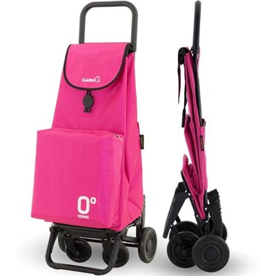 Garmol Carro de la Compra Térmico Plegable 55 Litros Bolsillo Térmico Interior 11 Litros 4 Ruedas: 2 Fijas + 2 Giratorias Color Fucsia Garmol Carro de la Compra Térmico Plegable 55 Litros Bolsillo Térmico Interior 11 Litros 4 Ruedas: 2 Fijas + 2 Giratorias Color Fucsia