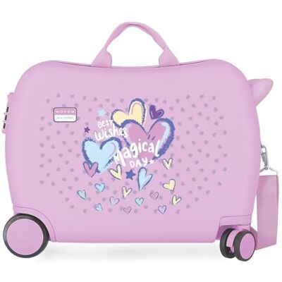 MOVOM Best Wishes Maleta Infantil Lila 50x38x20 cm Rígida ABS Cierre de combinación Lateral 34L 2,1kg 4 Ruedas MOVOM Best Wishes Maleta Infantil Lila 50x38x20 cm Rígida ABS Cierre de combinación Lateral 34L 2,1kg 4 Ruedas