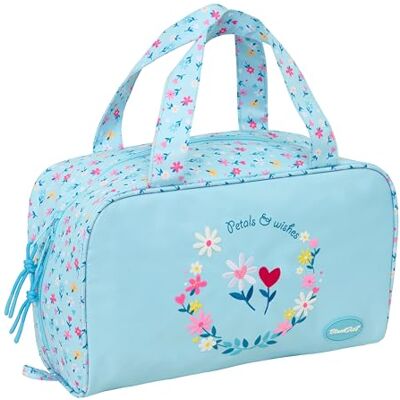 Safta BLACKFIT8 PÉTALOS Neceser Rectangular con Asa, Neceser Infantil, Adaptable a Carro, Ideal para Niños de 5 a 14 Años, Cómodo y Versátil, Calidad y Resistencia, 31x14x19 cm Safta BLACKFIT8 PÉTALOS Neceser Rectangular con Asa, Neceser Infantil, Adaptable a Carro, Ideal para Niños de 5 a 14 Años, Cómodo y Versátil, Calidad y Resistencia, 31x14x19 cm
