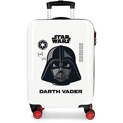 Star Wars Darth Vader Maleta de Cabina Blanca 38x55x20 cms Rígida ABS Cierre de combinación Lateral 34L 2 kgs 4 Ruedas Dobles Equipaje de Mano Star Wars Darth Vader Maleta de Cabina Blanca 38x55x20 cms Rígida ABS Cierre de combinación Lateral 34L 2 kgs 4 Ruedas Dobles Equipaje de Mano