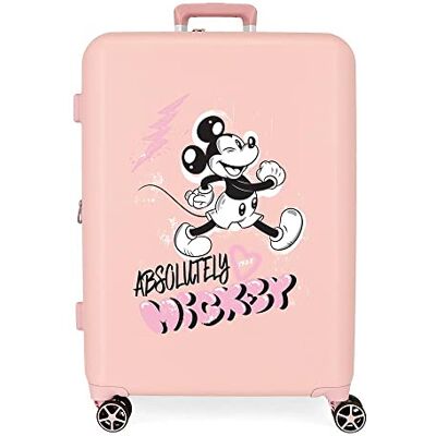 Disney Mickey Friendly Maleta Mediana Nude 48x70x26 cms Rígida ABS Cierre TSA Integrado 88L 3 Disney Mickey Friendly Maleta Mediana Nude 48x70x26 cms Rígida ABS Cierre TSA Integrado 88L 3