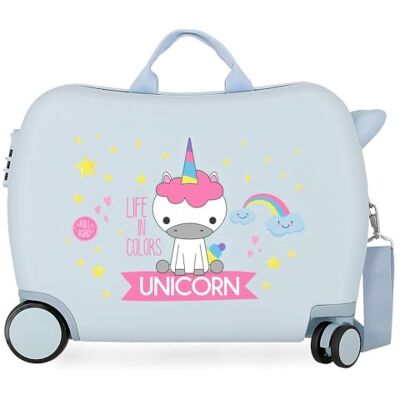 ROLL ROAD Little Me Maleta Infantil Azul, 4 Ruedas, ABS ROLL ROAD Little Me Maleta Infantil Azul, 4 Ruedas, ABS