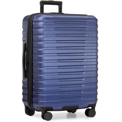 U.S. Traveler Hardside 8 Ruedas Spinner Equipaje con Sistema de Mango de Aluminio, Navy (Azul) U.S. Traveler Hardside 8 Ruedas Spinner Equipaje con Sistema de Mango de Aluminio, Navy (Azul)