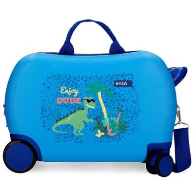 Enso Dino Maleta Infantil Rígida, Azul, 4 Ruedas Enso Dino Maleta Infantil Rígida, Azul, 4 Ruedas
