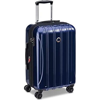 DELSEY Paris, Helium Aero, Maleta rígidam 4 Ruedas Dobles, 55 x 35 x 24 cm, S, Azul Metálico DELSEY Paris, Helium Aero, Maleta rígidam 4 Ruedas Dobles, 55 x 35 x 24 cm, S, Azul Metálico